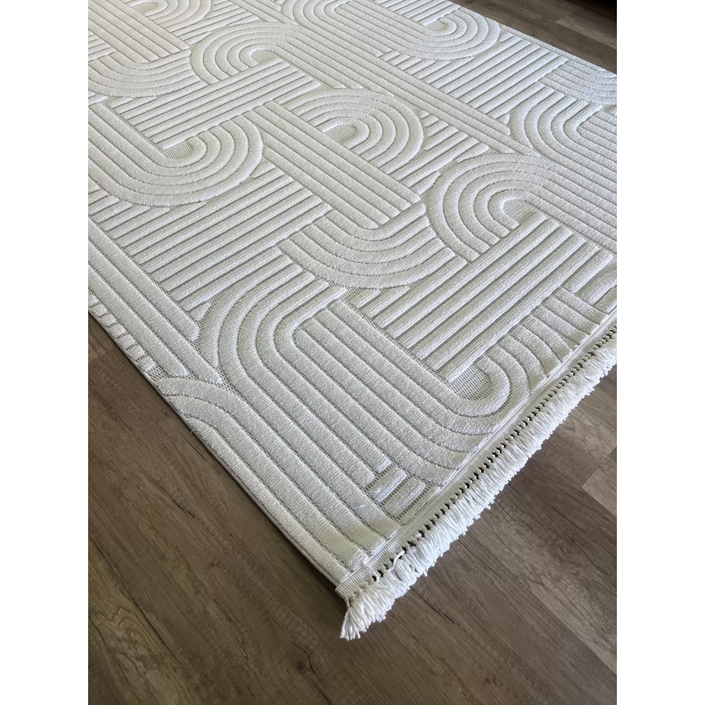 Luxess Halı Dizayn 1090 Krem İskandinav Halı