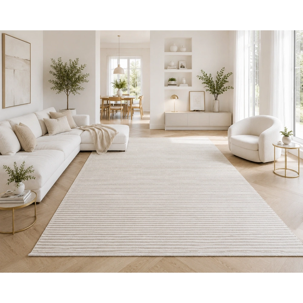 Luxess Halı Lima 1182 Krem Modern Akrilik Salon Halısı