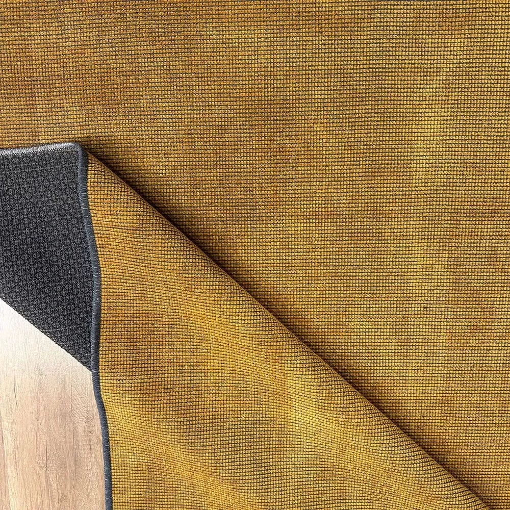 Luxess Kilim Gold Hav Toz Vermez Kaymaz Kolay Kullanımlı Yıkanabilir Düz Renk Kilim