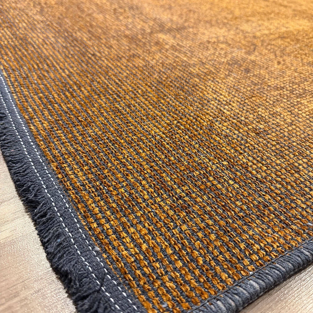 Luxess Kilim Turuncu Hav Toz Vermez Kaymaz Kolay Kullanımlı Yıkanabilir Düz Renk Kilim