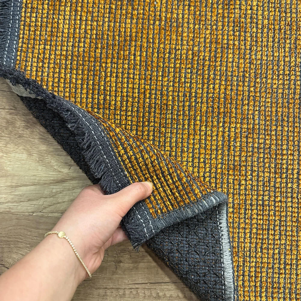 Luxess Kilim Turuncu Hav Toz Vermez Kaymaz Kolay Kullanımlı Yıkanabilir Düz Renk Kilim