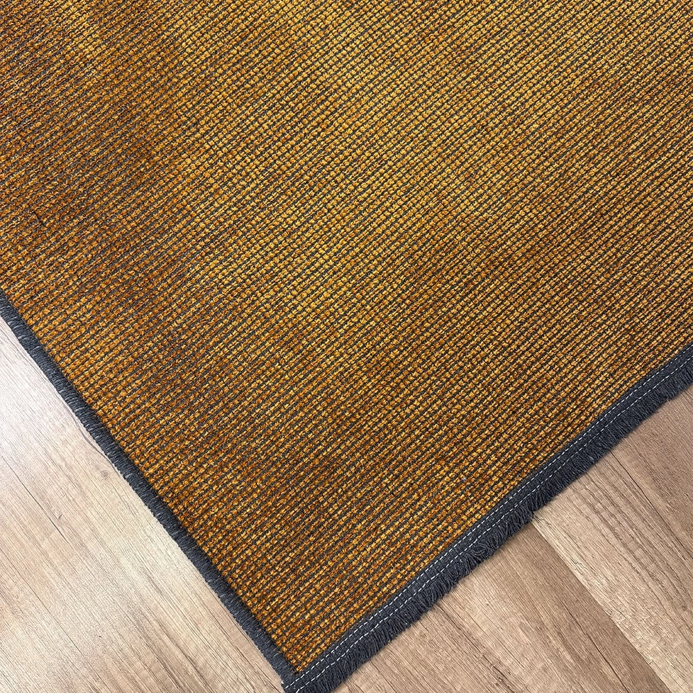 Luxess Kilim Turuncu Hav Toz Vermez Kaymaz Kolay Kullanımlı Yıkanabilir Düz Renk Kilim
