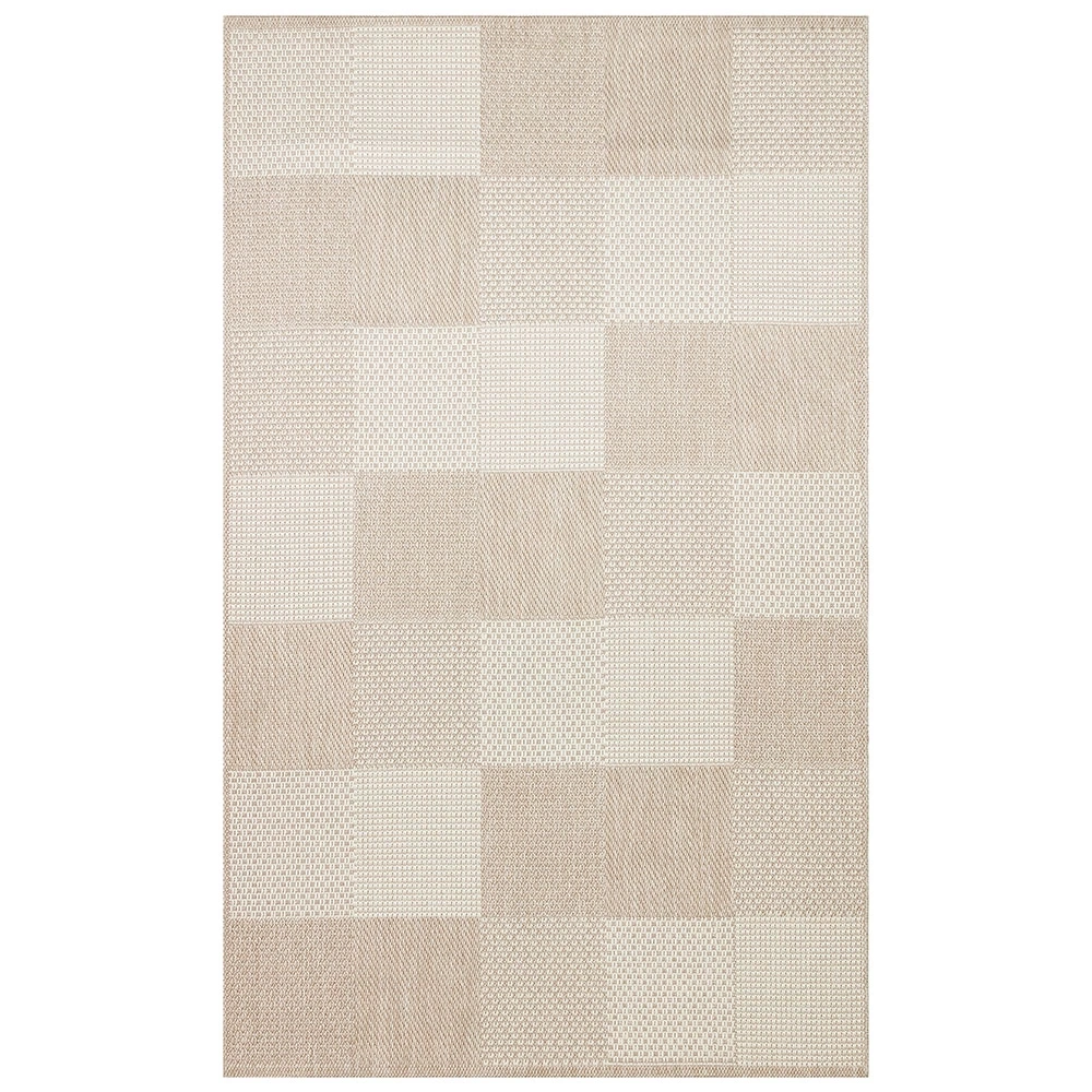 Eko Halı Mono 01 Beige Kaymaz Tabanlı Kilim