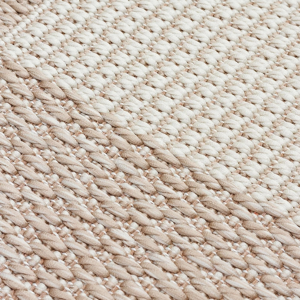 Eko Halı Mono 01 Beige Kaymaz Tabanlı Kilim
