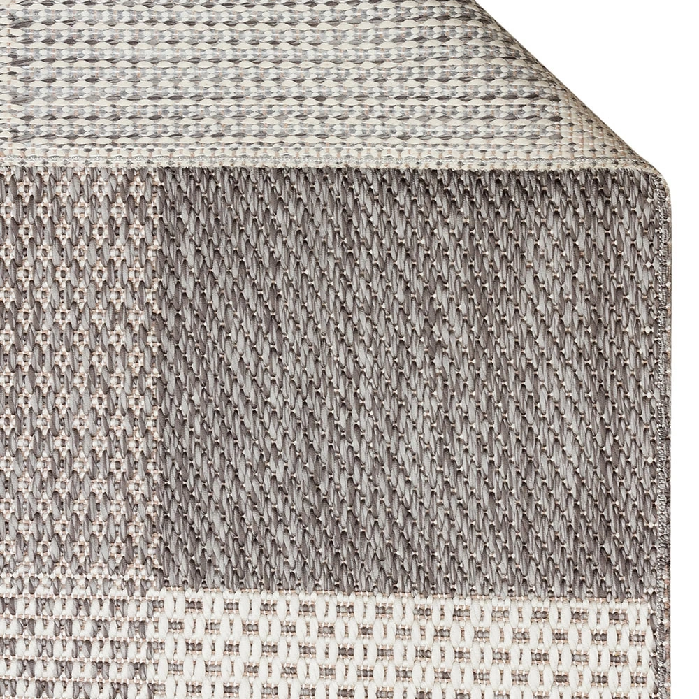 Eko Halı Mono 01 Grey Kaymaz Tabanlı Kilim