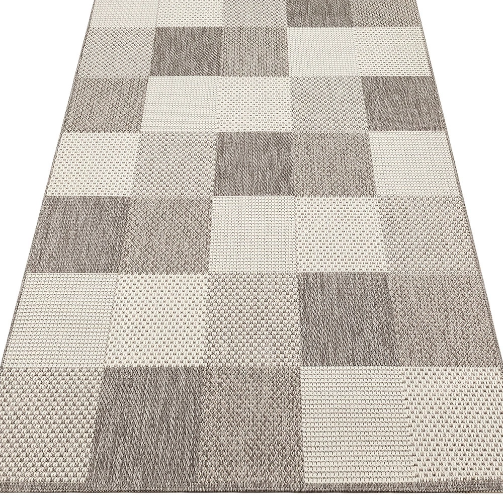 Eko Halı Mono 01 Grey Kaymaz Tabanlı Kilim