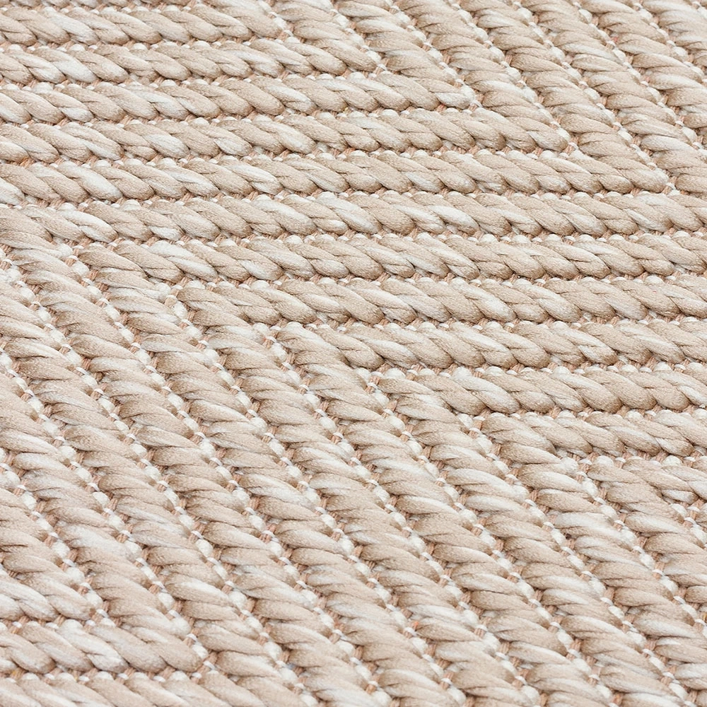 Eko Halı Mono 02 Beıge Kaymaz Tabanlı Kilim