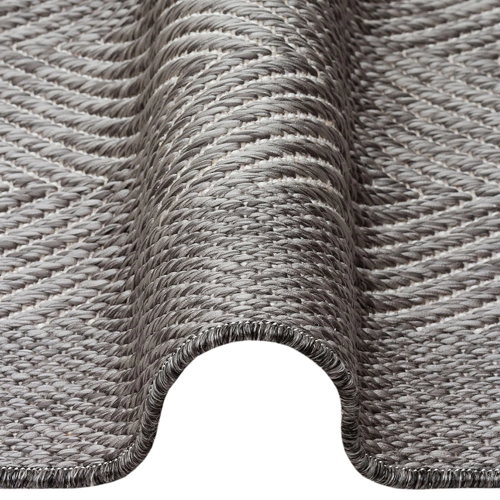 Eko Halı Mono 02 Grey Kaymaz Tabanlı Kilim