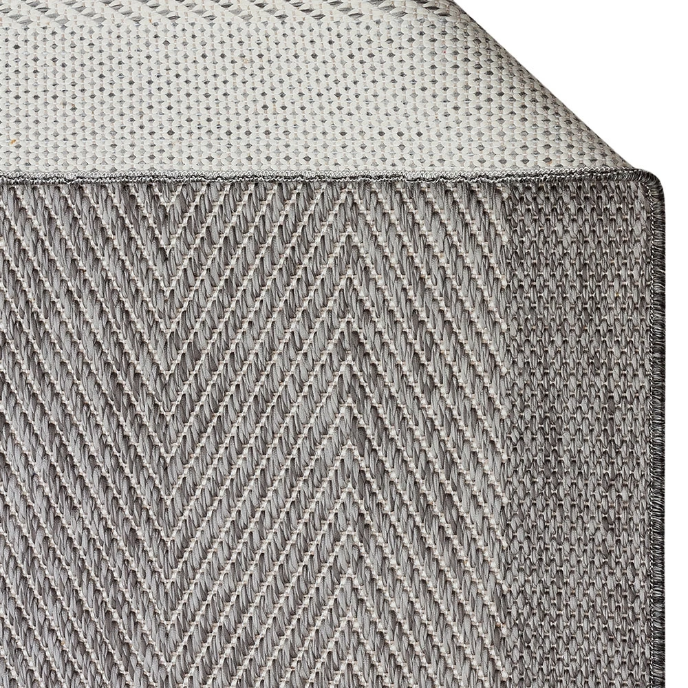 Eko Halı Mono 02 Grey Kaymaz Tabanlı Kilim