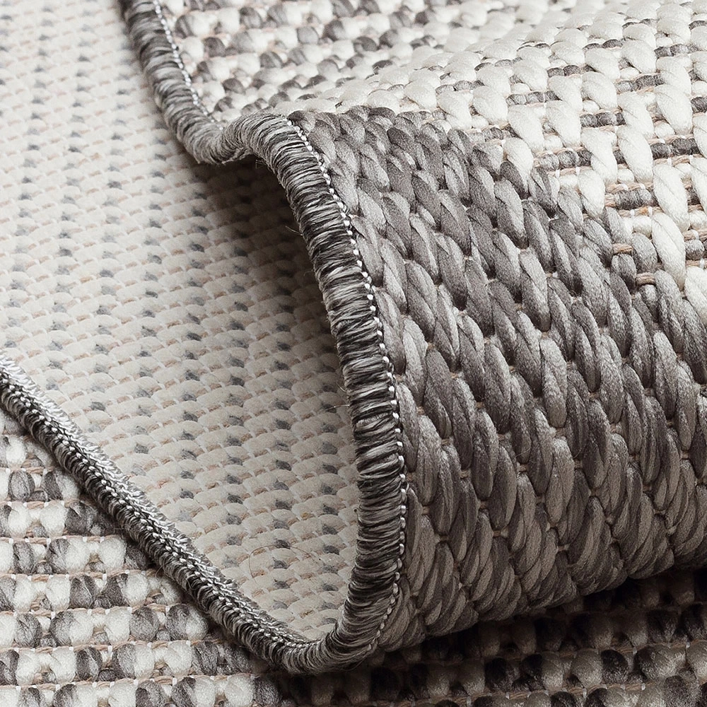 Eko Halı Mono 03 Grey Kaymaz Tabanlı Kilim