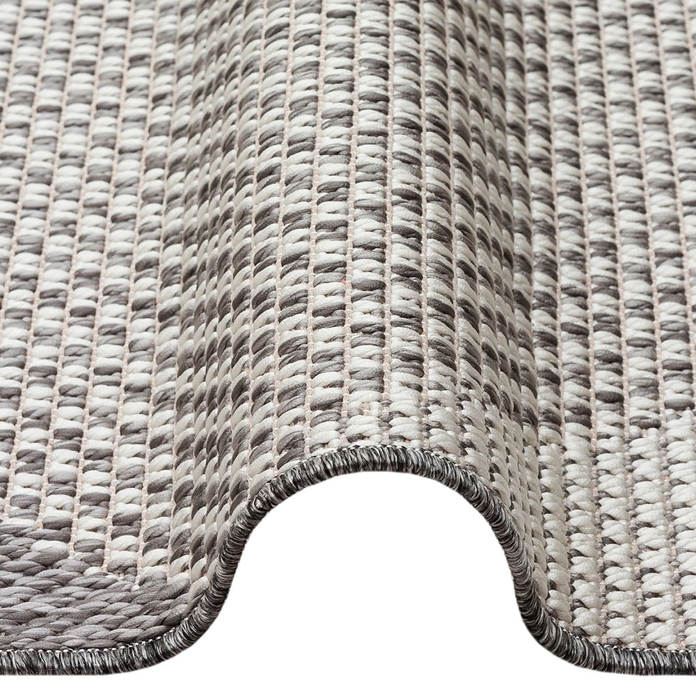 Eko Halı Mono 03 Grey Kaymaz Tabanlı Kilim