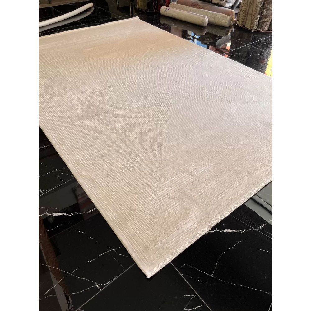 Sanat Halı Gusto 3728 Ekru Modern Salon Halısı