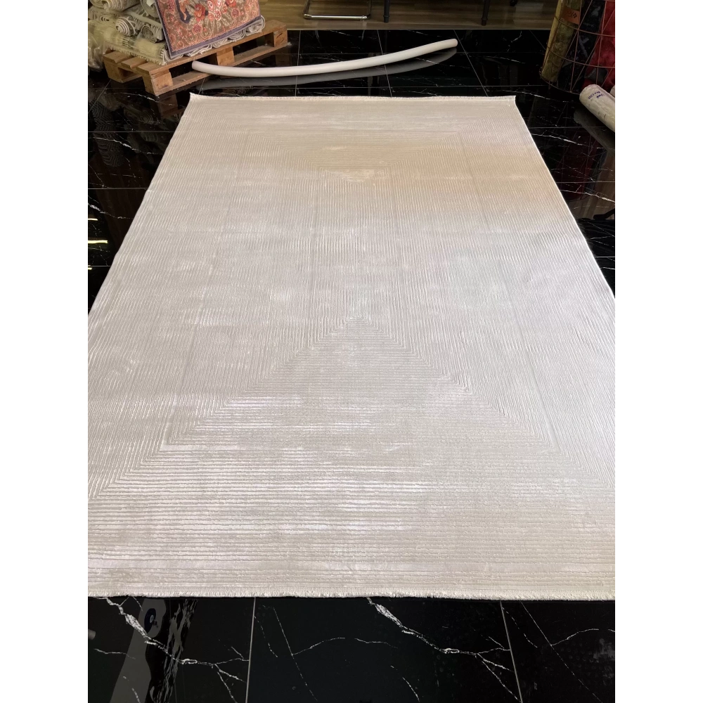 Sanat Halı Gusto 3728 Ekru Modern Salon Halısı