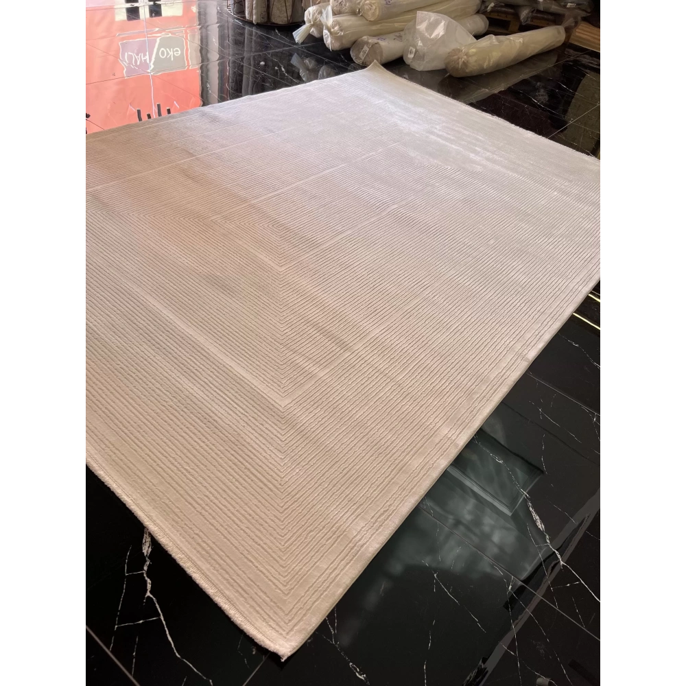 Sanat Halı Gusto 3728 Ekru Modern Salon Halısı