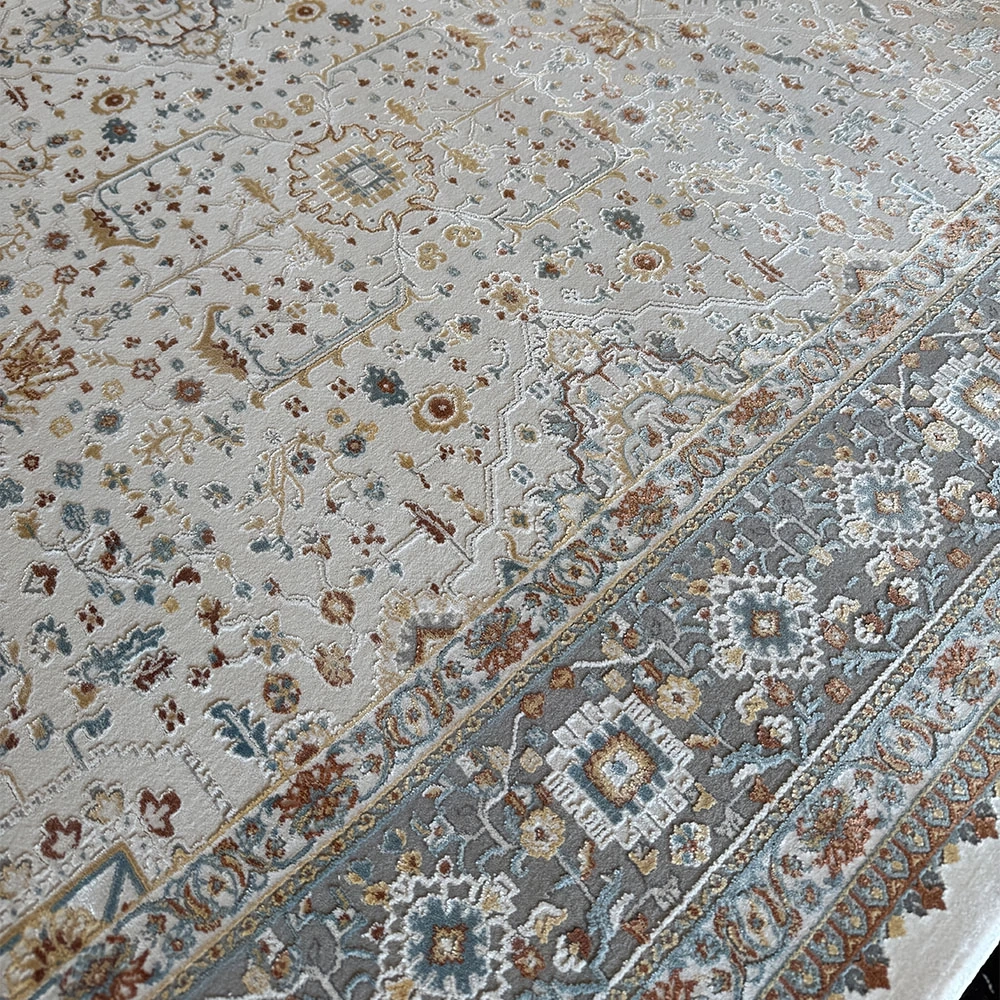 Sanat Halı Lagos 4100 A.Gri Klasik Salon Halısı