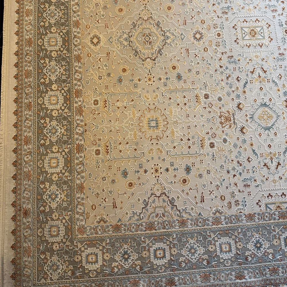 Sanat Halı Lagos 4100 A.Gri Klasik Salon Halısı