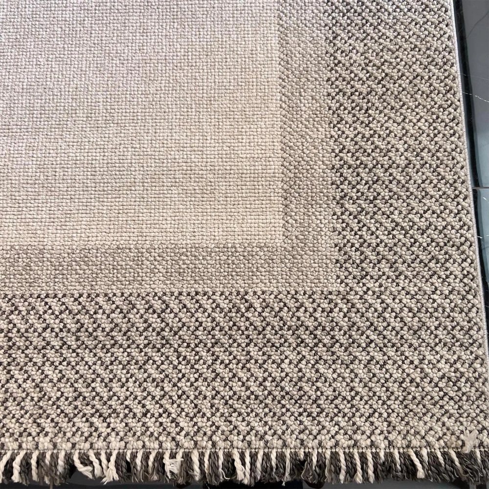 Sanat Halı Lora Plus 3748 Krem Gri İskandinav Halı