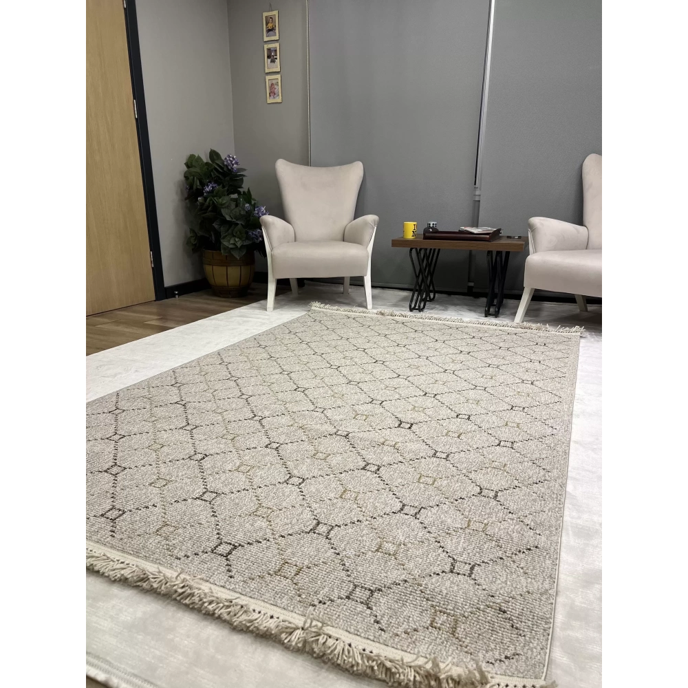 Sanat Halı Lora Plus 3925 Bej İskandinav Halı