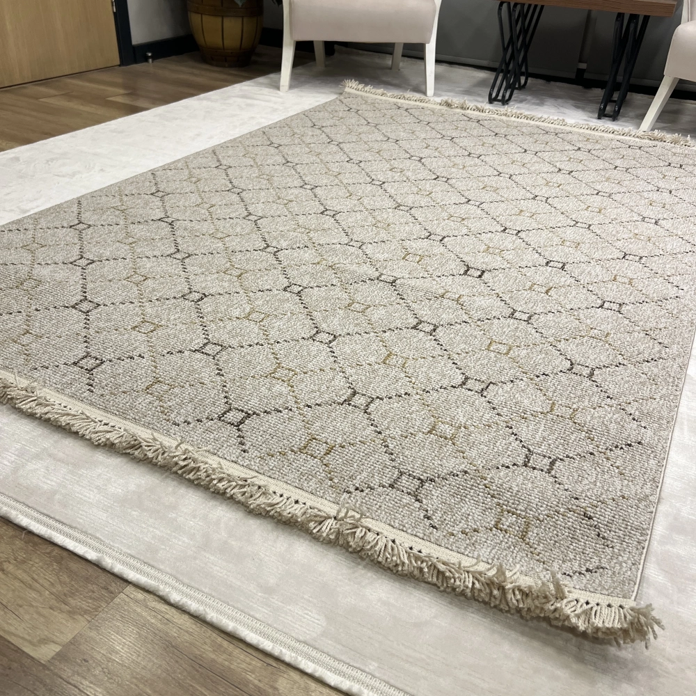 Sanat Halı Lora Plus 3925 Bej İskandinav Halı