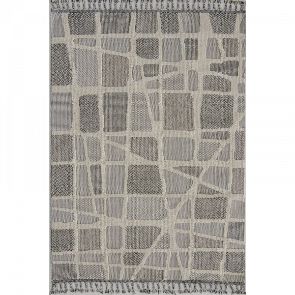 Hoom Rugs Bukle 1414 Gri İskandinav Halı