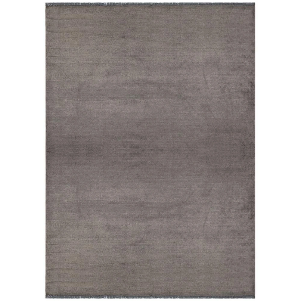 Hoom Rugs York 202 Antrasit Tek Renk Desensiz Modern Salon Halısı