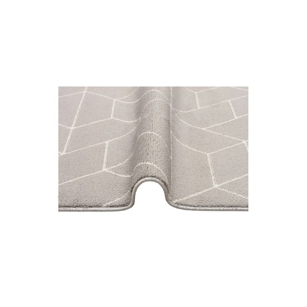 Eko Halı Urban URB 03 Grey White Etnik Desenlere Sahip Hav Toz Vermez Yumuşak Dokulu Modern Halı