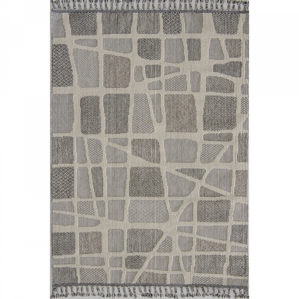 Hoom Rugs Bukle 1414 Gri İskandinav Halı