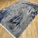 Eko Halı Heritage 626 Grey Blue Modern Bambu Özel Tezgah Halısı