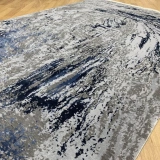 Eko Halı Heritage 626 Grey Blue Modern Bambu Özel Tezgah Halısı