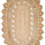 Eko Halı Solo Jüt CA-109 Natural Oval Dekoratif Jüt Kilim