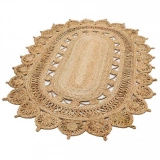 Eko Halı Solo Jüt CA-109 Natural Oval Dekoratif Jüt Kilim