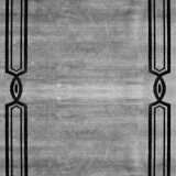 Eko Halı Vogue VG 03 Grey Black Bordürlü Salon Halısı