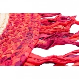 Eko Halı Choti Mix Mx-05 Red Renkli Jüt Görünümlü Hasır Örgü Halı