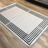 Hoom Rugs Marsala 7709 B Optik Siyah Modern Salon Halısı