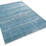 Hoom Rugs York 202 Mavi Tek Renk Desensiz Modern Salon Halısı