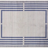 Hoom Rugs York 205 Lacivert Çerçeveli Modern Salon Halısı