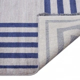 Hoom Rugs York 205 Lacivert Çerçeveli Modern Salon Halısı