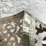 Hoom Rugs Deri Halı 01 Cream Gold Dekoratif Deri Halı