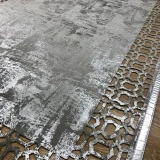 Hoom Rugs Deri Halı 02 Grey Silver Dekoratif Deri Halı