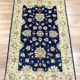 El Dokuma Uşak Halısı Lacivert 100x154 1,54 M2