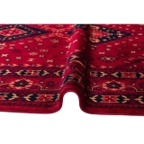 Eko Halı Nostalji 961 Kırmızı Afgan Bambu Uşak Halısı