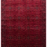 Eko Halı Nostalji 960 Kırmızı Afgan Bambu Uşak Halısı