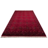 Eko Halı Nostalji 960 Kırmızı Afgan Bambu Uşak Halısı