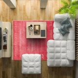 Eko Halı Zara ZR 06 Kırmızı Modern Uşak Halısı