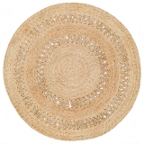 Eko Halı Flatweave CA-122 Natural XW Daire Dekoratif Jüt Kilim