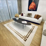 Hoom Rugs York 201 Gold Çerçeveli Modern Salon Halısı