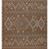 Eko Hali Arya Ar 05 Beige Blue Yikanabilir Pamuk Cift Tarafli Kilim