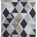 Eko Halı Arya AR 10 Beige Black Yıkanabilir Pamuk Çift Taraflı Kilim