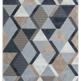 Eko Halı Arya AR 10 Beige Black Yıkanabilir Pamuk Çift Taraflı Kilim