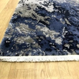 Eko Halı Heritage 626 Grey Blue Modern Bambu Özel Tezgah Halısı